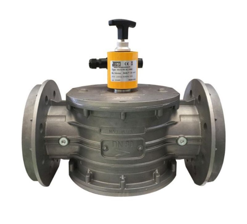 TECNOCONTROL VR947/12Ex Elettrovalvola riarmo manuale NC DN80 12Vcc 6 bar ATEX