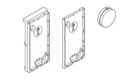 DAITEM RXA16X Accessories for anthracite mini opening detector