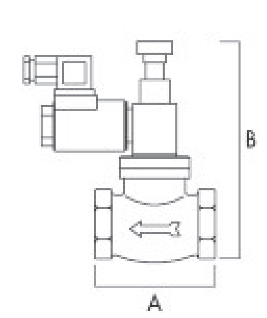 TECNOCONTROL VR530/12 Manual reset solenoid valve 12Vdc NO 1 inch and 1/4