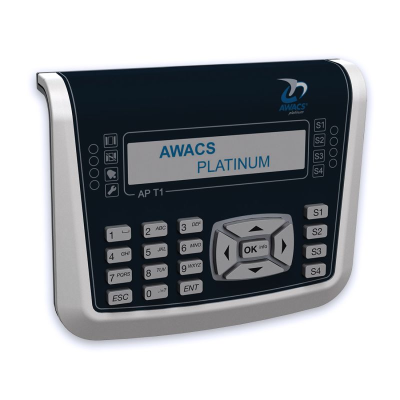 AWACS LT1 Tastiera radio LCD, Alimentazione 4 batterie 1,5V 