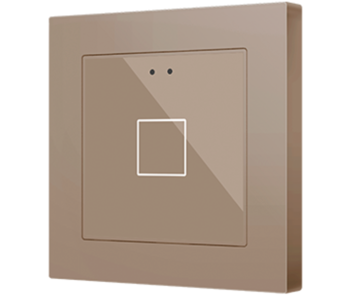 ZENNIO ZVIF55X1V2C Flat 55 X1 v2. Glass capacitive push button 55x55
