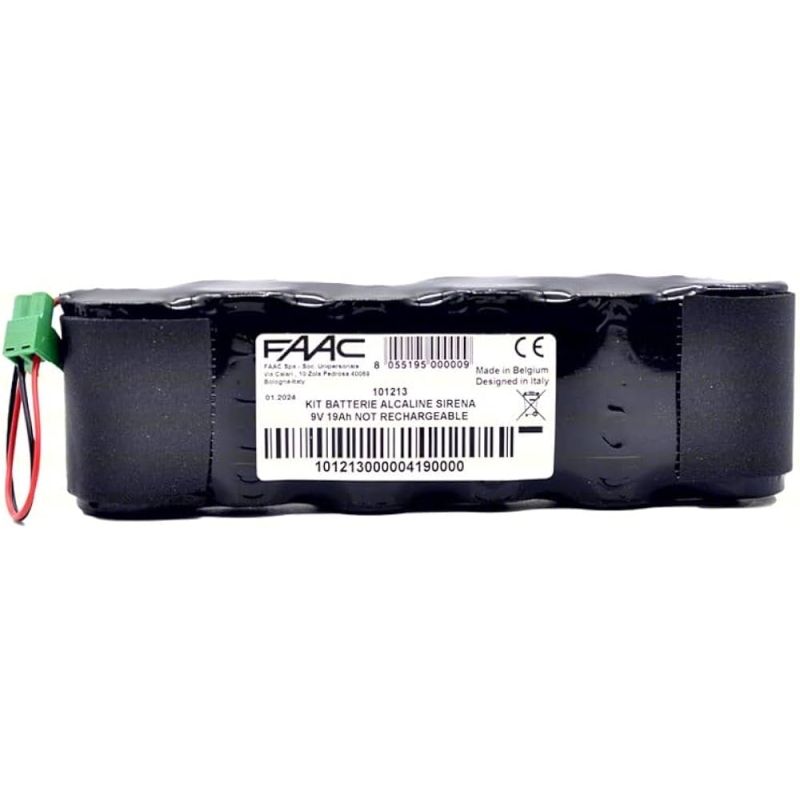 FAAC 101213 KIT BATTERIE ALCALINE SIRENA