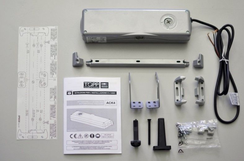 TOPP 3A19953 ACK4 24V chain actuator - RAL 9006 grey