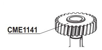 RIB CME1141 PROPELLER GEAR. PREMIER CAST IRON