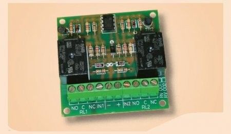 VIMO C1RV002 Amplified 24V 10A 2-relay interface board