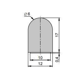 SOMMER S10332-00001 Corner guard profile - 6 m - black
