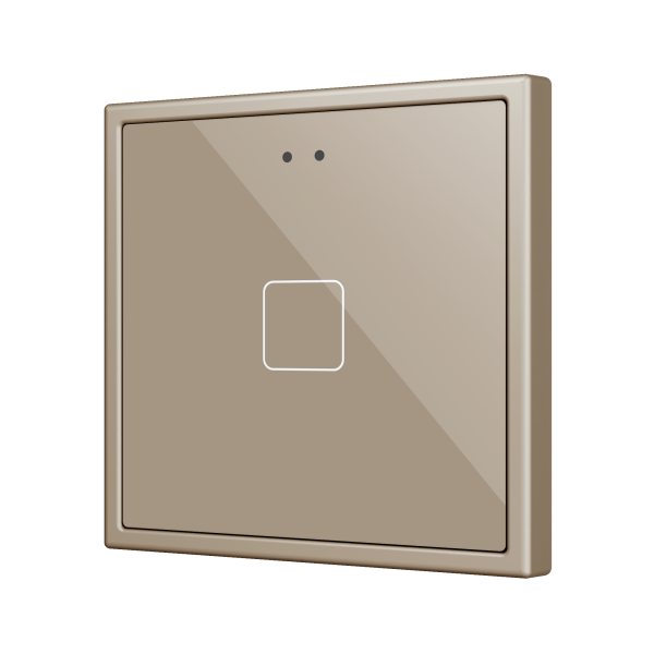 ZENNIO ZVIFR70X1C Flat RGB 70 X1. Pulsante capacitivo in vetro 70x70