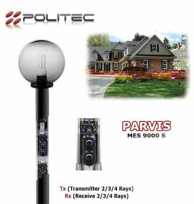 POLITEC MES 9200 S Column composed of 8 Dual 4TX + 4RX H 200 cm Optics. RANGE FROM 1 TO 100 m