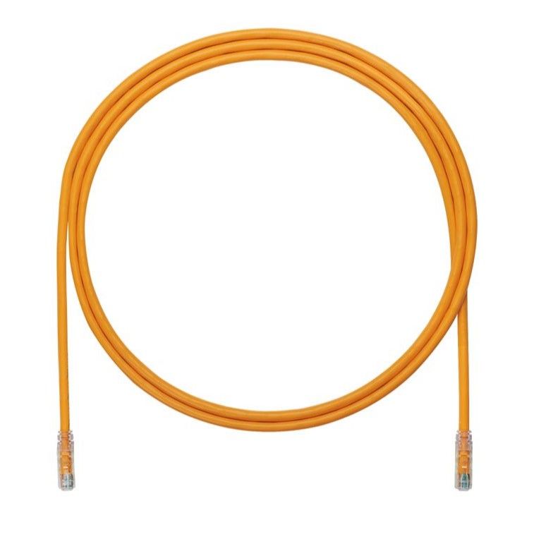 PANDUIT UTP6A2MOR Copper Patch Cord- Cat 6A- Orange UTP Cable- 2 meters
