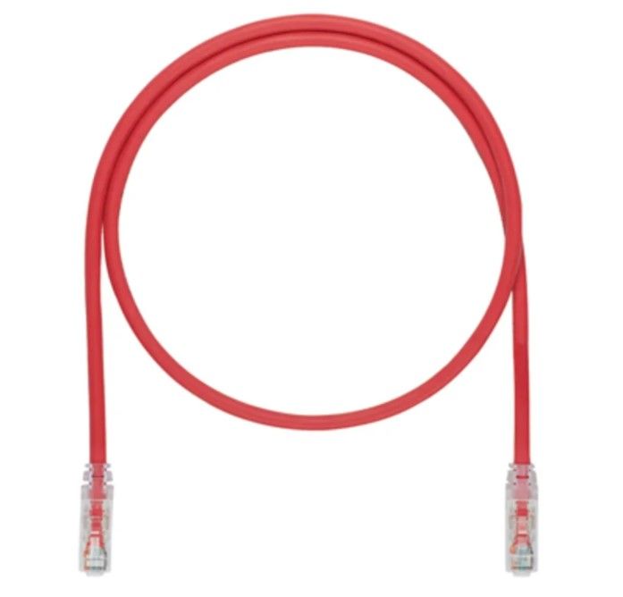 PANDUIT UTP6ASD5MRD Copper Patch Cord- Cat 6A SD- Red UTP Cable- 5 Meter