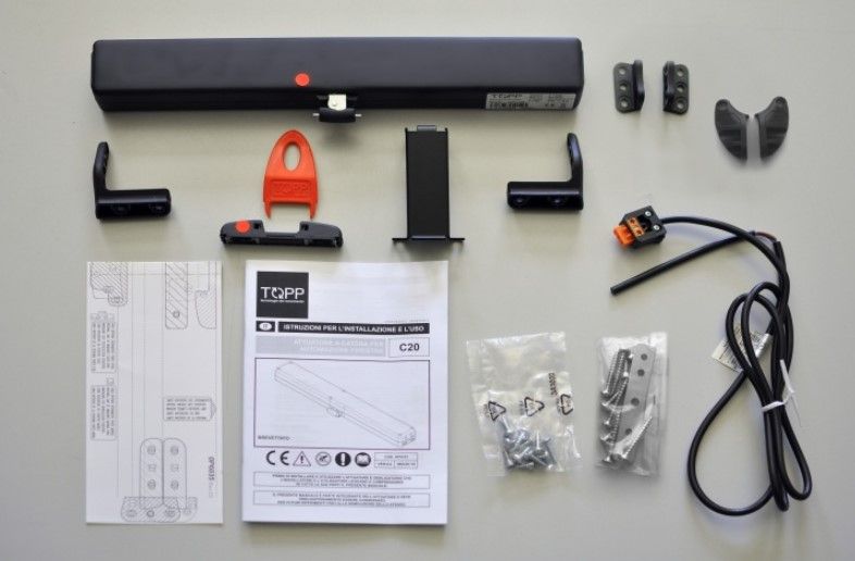 TOPP 3A79901 Attuatore a catena C20 tandem 230V - nero