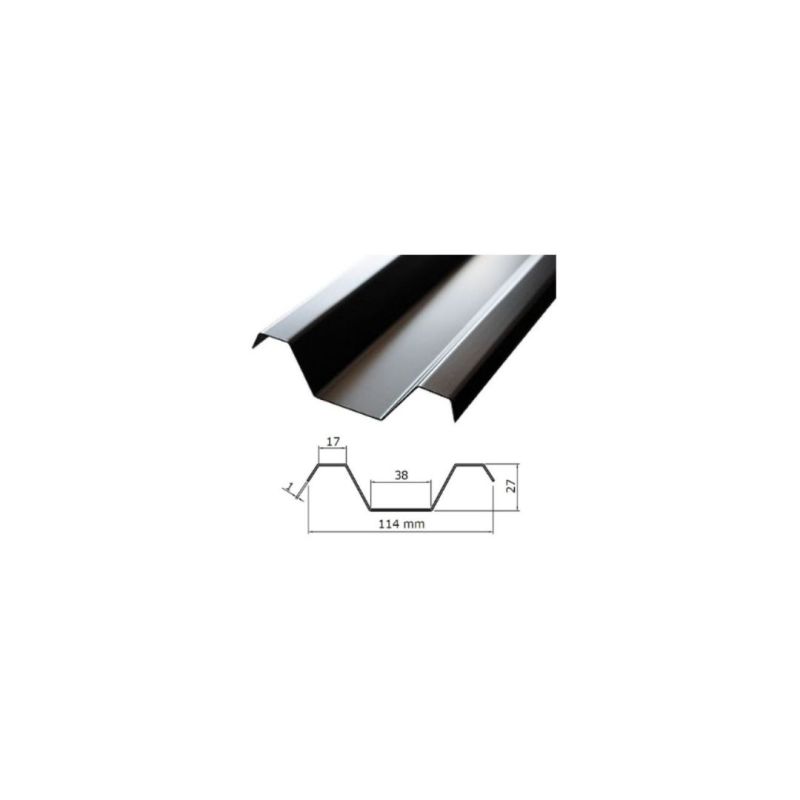 ABTECNO APE-150/8006 POLY-INCA STEEL/CATAPHORESIS WALL GUIDE 114X27X2000 MM