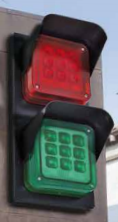 ABTECNO APE-550/3018 TRAFFIC NEW METAL 12/24V ADJUSTABLE TRAFFIC LIGHT