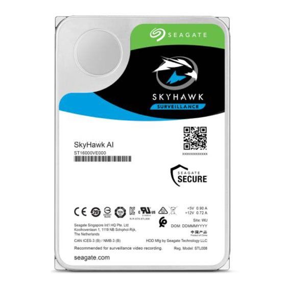 HANWHA HDD10TBSG Seagate SkyHawk AI HDD 10TB (ST10000VE0004)Box of 20