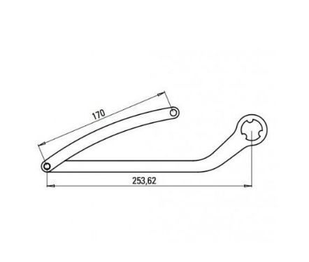 FAAC 105728 PAIR OF NIGHT &amp; DAY ARMS TYPE ND3 - WHITE