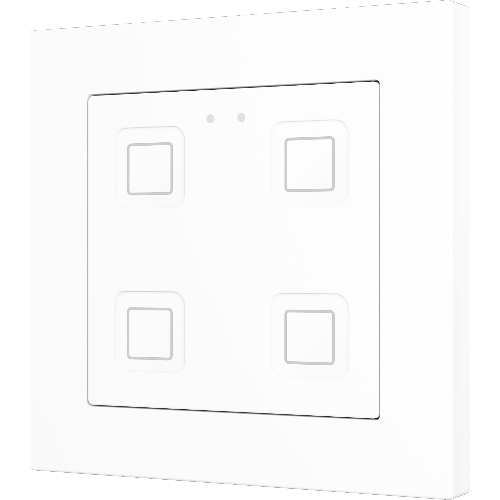 ZENNIO ZVIT70X4W Tecla 70 X4. PC-ABS Capacitive push button 70x70 -