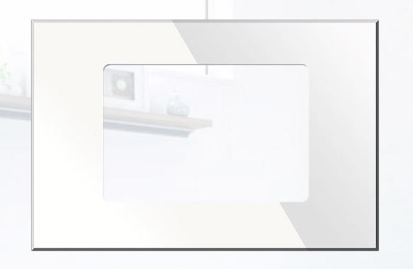 BLUMOTIX BX-R10W KRISTAL placca in vetro 3 posti Bianco