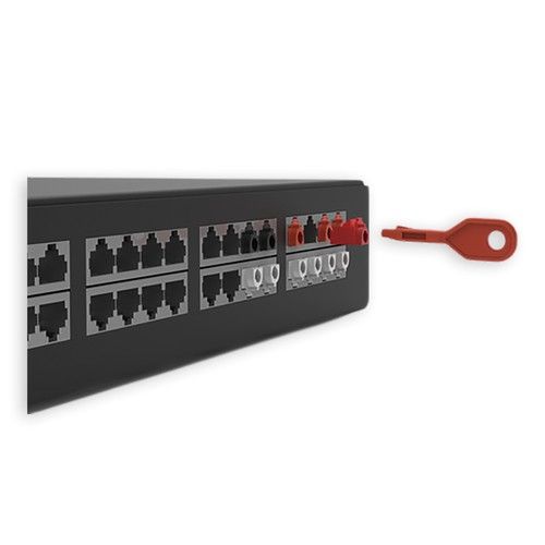 WP RACK WPC-NSS-PL20R RJ45 WP PortLock - 20 PortLocks,1 Key Tool
