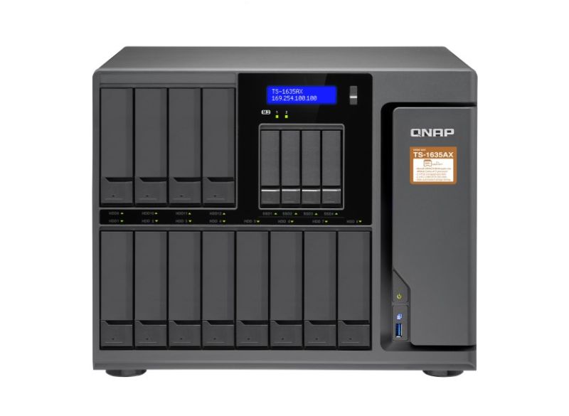 QNAP TS-1635AX-4G 16-BAY NAS   QUAD-CORE  4GB