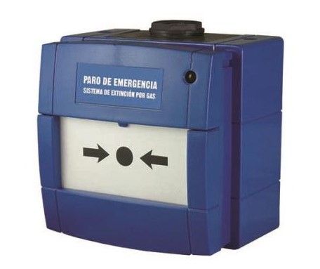 INIM FIRE MCP3A-B000SG-K013-66C Manual alarm button for shutdown systems - BLUE color 