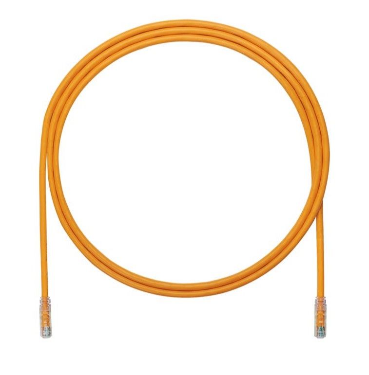 PANDUIT UTP6A2MOR Patch Cord in Rame- Cat 6A- Orange UTP Cable- 2 meters