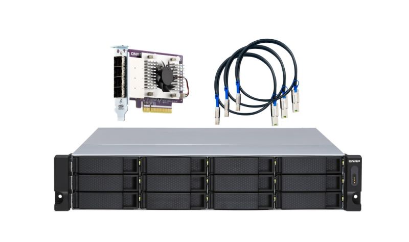 QNAP TL-R1200S-RP High-performance rack-format 6 Gbps JBOD expansion with redundant power