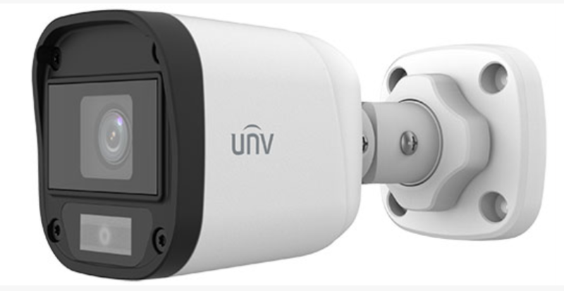 UNIVIEW UAC-B115-F40-W Fotocamera analogica mini bullet fissa ColourHunter HD da 5 MP