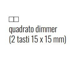 EKINEX EK-T2B-20-BT-G-YYY Pacchetto con singolo pulsante basculante (dimmer)