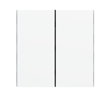 EKINEX EK-TRV-GA_ Tasto rettangolare verticale plastica per pulsante 2 canali serie FF (2 pz)