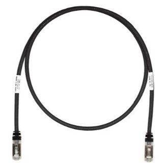 PANDUIT STP6X1MBL Copper Patch Cord- Cat 6A- Black S/FTP Cable- 1 meter