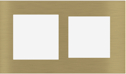 EKINEX EK-S2G-GBB Placca Surface (71 e 20Venti ) rettangolare colore ottone