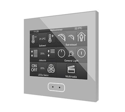 ZENNIO ZVI-Z35-S Z35 Capacitive touch panel with a 3.5” display, silver