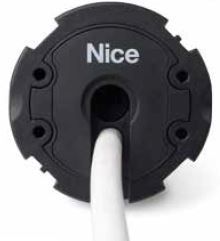 NICE E STAR LT 10012 Motore tubolare ideale per tende, con finecorsa elettronico e cavo di alimentazione in gomma nera da 0,5 m e connettore Hirschmann