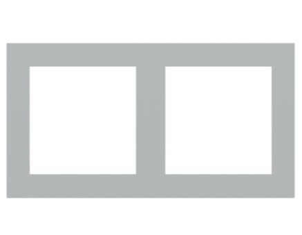 EKINEX EK-P2P-F_ Placca doppia 2 finestre 55x55 in Fenix NTM