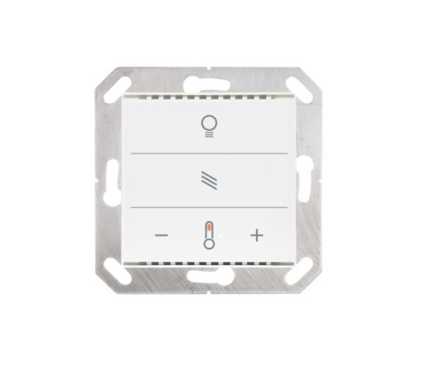 ELSNER 70890 Cala KNX MultiTouch T Button with function icons, white