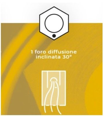 CONCEPT CSS-ACCS35-30 per S35 e S55 - 1 foro diffusione inclinata 30 gra