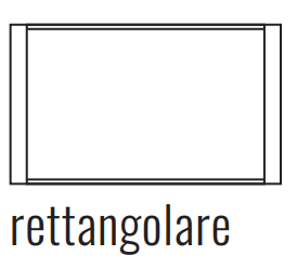 EKINEX EK-FLR-GBB Cornice FF Flank rettangolare Metallo Ottone