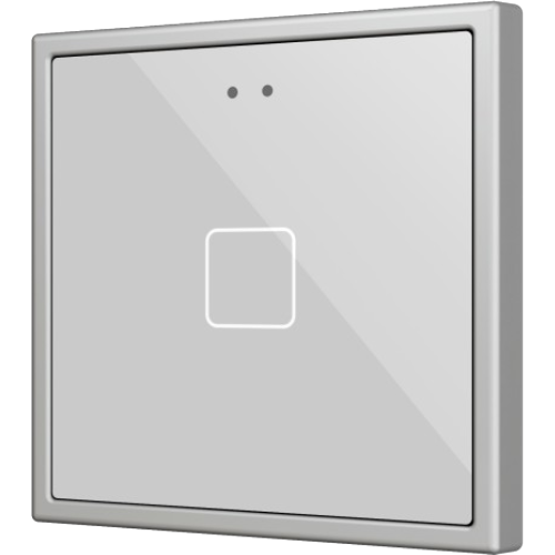 ZENNIO ZVIF70X1S Flat 70 X1. PC-ABS Capacitive push button 70x70 -