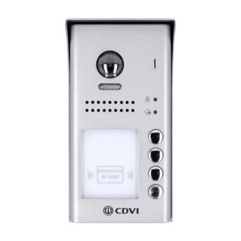 CDVI DT607FES4ID Posto esterno a 2 Fili, 4 pulsanti, con lettore di prossimità integrato