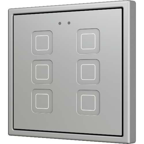 ZENNIO ZVIT70X6S Tecla 70 X6. PC-ABS Capacitive push button 70x70 -