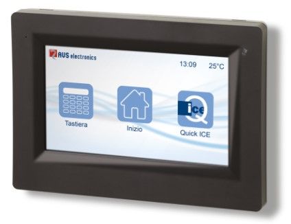 AVS ELECTRONICS 1111130 ICE BL Tastiera touch screen 4,3", cover nera