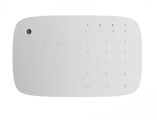 AJ-KEYPADCOMBI-W Ajax - Independent keypad with integrated siren