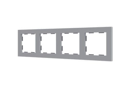 ZENNIO 980000406 ZS55 4-seater frame, silver