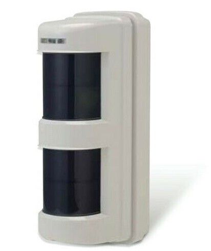 ELDES EW1143 Outdoor dual-beam passive infrared detector, 14 adjustable detection zones, high immunity to false alarms, sensitivity adjustment and pulse counting. Load capacity 12x12 m. Tamper proof switch.