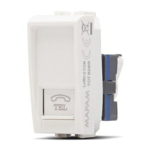MT DISTRIBUZIONE ART-F828BI WHITE ART TELEPHONE SOCKET