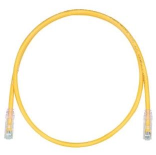 PANDUIT UTPSPL0.5MYLY Copper Patch Cord- Cat 6- Yellow LSZH UTP Cable- 0.5 meters