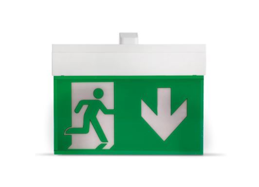 LIXIT HP330LA000040 Lampada di segnalazione di sicurezza per l’esodo (pannello di segnalazione PMMA escluso)- visibilità fino a 30m serie HP330