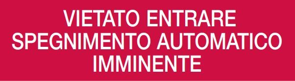 COOPER CSA INCENDIO CSA08588-E DICITURA FSB01 VIETATO ENTRARE