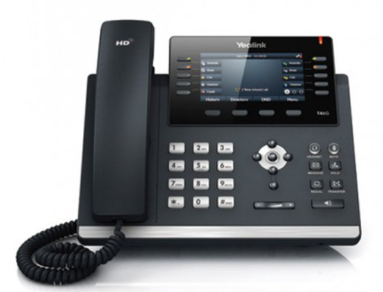 YLK-TI-SIP-T46S (disattivo) Yealink T46S Ultra-elegant IP Phone: 16 account SIP, 2 porte PoE Gigabit, 10 tasti BLF, display a colori