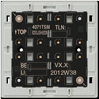 JUNG 4071TSM KNX push button sensor module with acc. Standard integrated bus - 1 channel